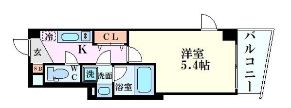 海老江駅 徒歩4分 5階の物件間取画像